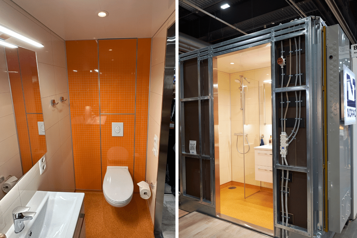 Bathroom pod manufacturer chooses Fibo wall system Fibo